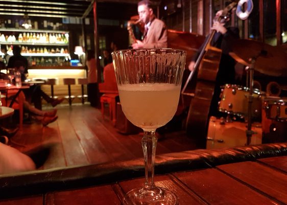 Dram boat in Rome is a jazz club, whisky bar, cocktail bar and brunch spot on the River Tiber