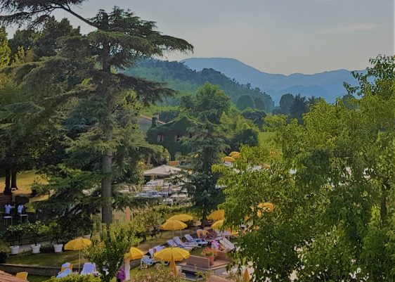 Hotel Terme Preistoriche is a premier spa hotel in Italy's Veneto region, offering spa pools and treatments, plus Jazz by the Pool summer concerts.