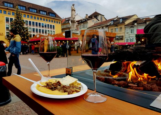 Typical food in South Tyrol /Alto Adige, or the best things to eat in Bolzano and Merano. South Tyrol food includes polenta, canederli, krapfen and more.